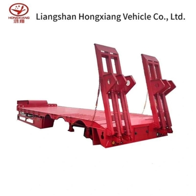 13500X3000X1550 mm 13t Axle Heavy Duty Gooseneck 낮은 로더 낮은 침대 로보이 트럭 낮은 침대 반 트레일러