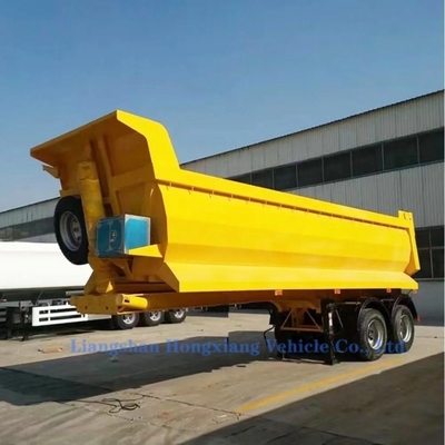 500mm 높이 Q345b 주선형 수압 끝 덤프 티퍼 트레일러 중량 4 축