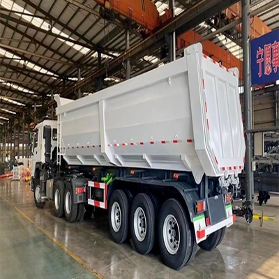 13t Axle 3 Axles 80 Tons U Shape Tipper 트레일러 반트레일러 수압 덤퍼 트레일러
