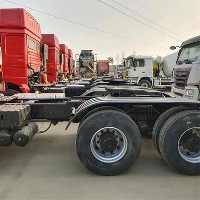 6X4 헤드 340HP 40ton 110km/H 중량 사용 된 트랙터 트럭 유로 2 수동 창