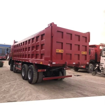 중고용 토퍼 트럭 HOWO 8X4 40 톤 12 휠 로더 시노트럭 토퍼 트럭 HOWO