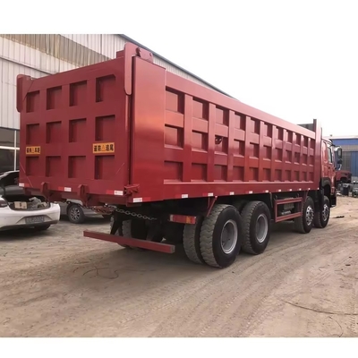 HOWO 8X4 375 틱퍼 500HP 틱퍼 공기 서스펜션과 함께 사용 된 덤프 트럭 운전자 주요 좌석
