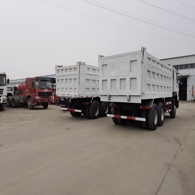 시노트럭 HOWO 타이어 315 80 22.5 60톤 HP 380 유로2 375HP 4X4 8X4 사용 된 템퍼 덤프 트럭