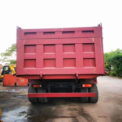 시노트럭 6*4 371HP 화이트 사용 된 덤프 트럭 운전자 프라임 s 좌석 공기 서스펜션