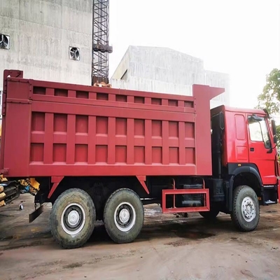 사용 된 HOWO 덤프 트럭 총 차량 무게 5001-10000 kg 및 8.2t 용량
