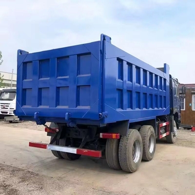 차량의 총 무게 5001-10000 kg HOWO 371HP 6X4 25톤 부하 중고용 틱퍼 트럭