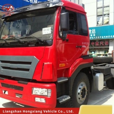 400HP 튜브리스 타이어 디자인 6X4 트랙터 트럭 8.2톤 부하 용량 및 연료 엔진