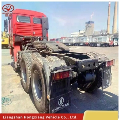 10 휠 6*4 HOWO 트랙터 헤드 트럭 371HP 375HP 40 50 60 100톤 수동 창문