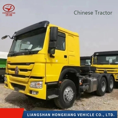 시노트룩 HOWO T7h 6*4 10 휠러 CNG 트랙터 헤드 트럭 말력 &gt;450hp 사용자 정의