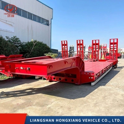 타이어 12r22.5 3 축 40 피트 20FT 40FT 배송 컨테이너 평면 평면 반 트레일러