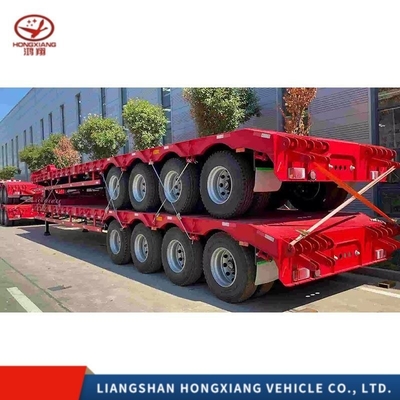타이어 12r22.5 3 축 40 피트 20FT 40FT 배송 컨테이너 평면 평면 반 트레일러