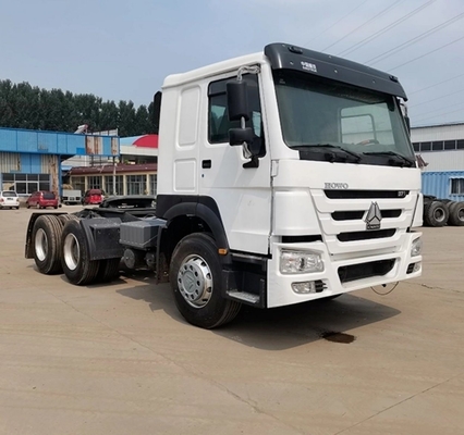사용 된 HOWO 6X4 371HP 375 트럭 트랙터 헤드 8.2톤 부하 용량 및 성능