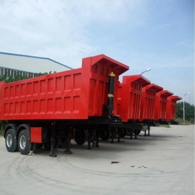 주요 빔 500mm 높이 Q345b 50T 60T 80T에 대 한 티핑 트레일러 고객 필요에 따라