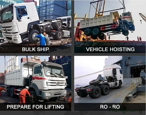 시노트룩 HOWO 371/400/420/380HP 6X4 10 휠러 트랙터 헤드 튜브리스 타이어 디자인