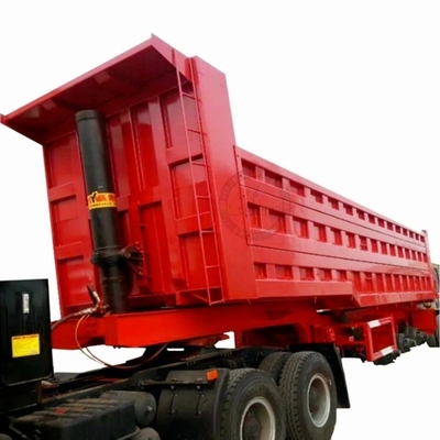 500mm 높이 Q345b 본선 3 축 25m3 30t 수압 팅퍼 반 트레일러
