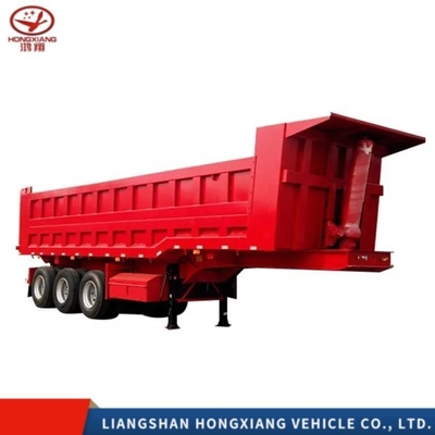 2 3 4 Axles 중량 후면 템퍼 덤프 반 트레일러 1 년 판매 후 서비스