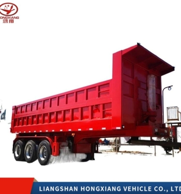 2 3 4 Axles 중량 후면 템퍼 덤프 반 트레일러 1 년 판매 후 서비스