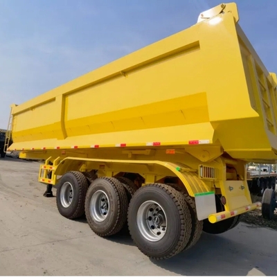 U-Turn 후 50t 60t 4 축 중량 부대 측면 알루미늄 뒷 30 50 60ton 수압 반 트럭 Dnd 덤프 트레일러
