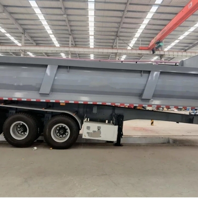 U-Turn 후 50t 60t 4 축 중량 부대 측면 알루미늄 뒷 30 50 60ton 수압 반 트럭 Dnd 덤프 트레일러