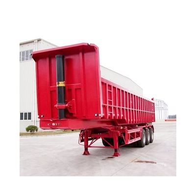 맞춤형 45T/60T/80T 덤프 반 트레일러 3/4 안전 축 및 공기 서스펜션