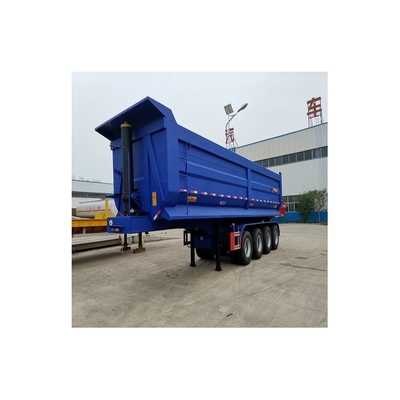 맞춤형 45T/60T/80T 덤프 반 트레일러 3/4 안전 축 및 공기 서스펜션