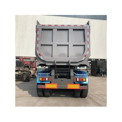 최대 운반량 100t 50t 5axles U 모양 후쪽 덤프 반 트럭 트레일러