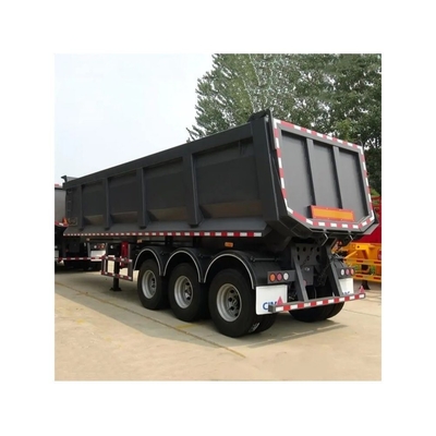 최대 운반량 100t 50t 5axles U 모양 후쪽 덤프 반 트럭 트레일러