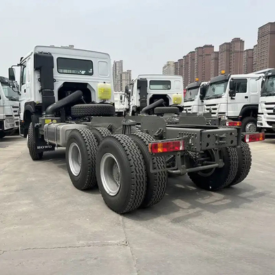 6×4 시노트럭 사용 된 HOWO 트랙터 트럭 타이어 인증 GCC 및 6×4 드라이브 휠