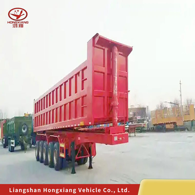 중량 2240mm 레이드 축 수압 큐브 미터 티퍼 트럭 덤프 반 트레일러