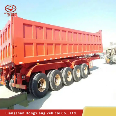 중량 2240mm 레이드 축 수압 큐브 미터 티퍼 트럭 덤프 반 트레일러