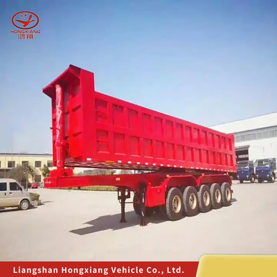 중량 2240mm 레이드 축 수압 큐브 미터 티퍼 트럭 덤프 반 트레일러