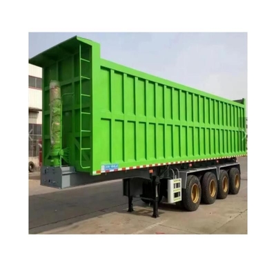 4 축 30t 50t U 모양 덤프 트럭 반 트레일러 발판 2240mm 저렴하고 내구성