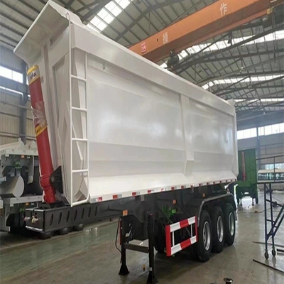 13t Axle 3 Axles 80 Tons U Shape Tipper 트레일러 반트레일러 수압 덤퍼 트레일러