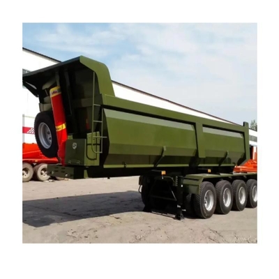 13t Axle 3 Axles 80 Tons U Shape Tipper 트레일러 반트레일러 수압 덤퍼 트레일러