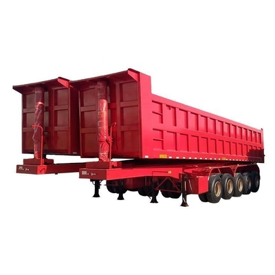 13t Axle Heavy Duty 60 큐브 미터 트랙터 수압 끝 후면 킵 덤프 반 트레일러