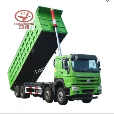 60t 80ton 100ton 수압 리프팅 실린더 트럭 템퍼 덤퍼 4 축 덤프 반 트레일러