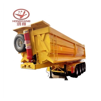 헤비 듀시 평면 끝 덤프 반 트럭 트레일러 수압 실린더 453m3 50ton 2 3 4 축
