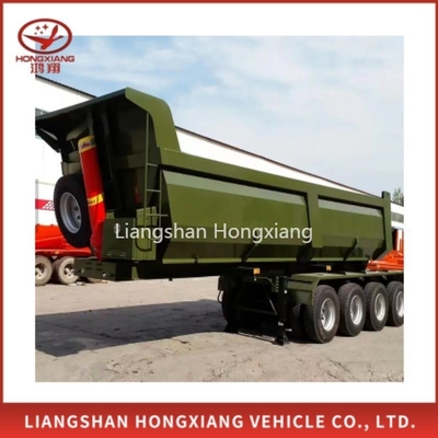 13t Axle Rear Dump Trailer 3 Axles 40 Ton Tipper Semi Truck Tipping Trailer 덤퍼 트레일러