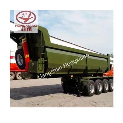 60톤 40FT 평면 반 트레일러 12r22.5 타이어 및 중용 철강 구조