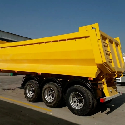25cbm 32cbm 8 톤 트레일러 끝 후방 덤퍼 반 트럭 13500X3000X1550 mm 크기