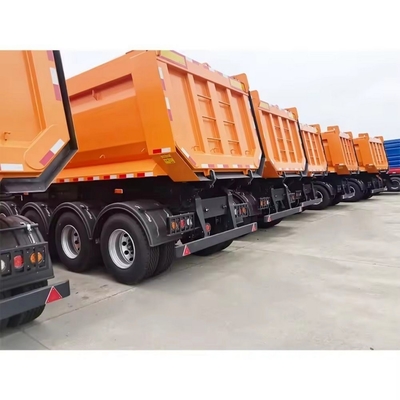 25cbm 32cbm 8 톤 트레일러 끝 후방 덤퍼 반 트럭 13500X3000X1550 mm 크기