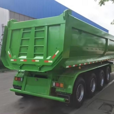25cbm 32cbm 8 톤 트레일러 끝 후방 덤퍼 반 트럭 13500X3000X1550 mm 크기