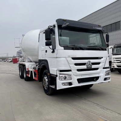 4 축 중량 Sinotruk HOWO 8X4 15m3 시멘트 탱크 건설용 콘크리트 믹서 트럭