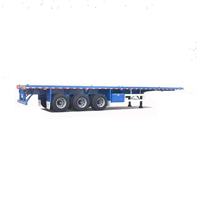 램프 4 3 축 40FT 100t 중량 평면 로보이 트럭 트레일러