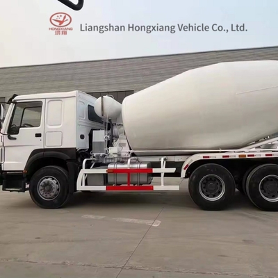 HOWO 375HP 6X4 흰색 아프리카 시장용 콘크리트 믹서 트럭