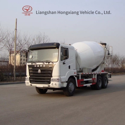 HOWO 375HP 6X4 흰색 아프리카 시장용 콘크리트 믹서 트럭