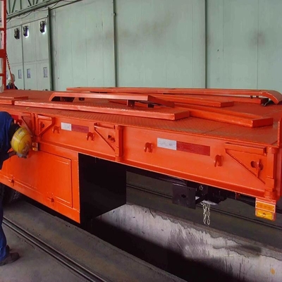 80t 3 Axles Lowbed Lowboy 낮은 평면 로더 트레일러 평면 디자인