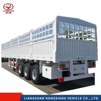 3 축 45FT 48FT 60ton Dropside Cargo 경량급 측면 벽 울타리를 위한 사이드 월 반 트레일러