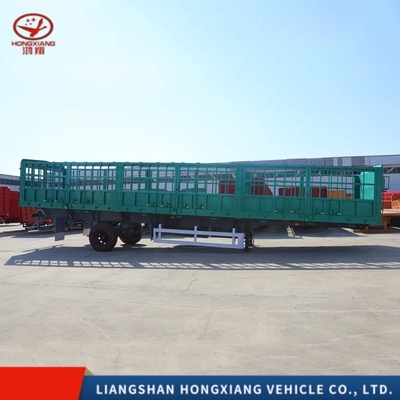 3 축 45FT 48FT 60ton Dropside Cargo 경량급 측면 벽 울타리를 위한 사이드 월 반 트레일러