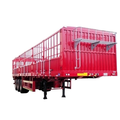 40FT 3 축 60tons 낙하 측면 벽 울타리 반 트레일러 말 트레일러 울타리 반 트레일러